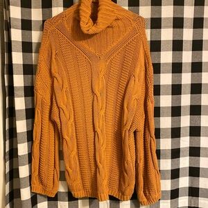 Cozy knit cowl sweater